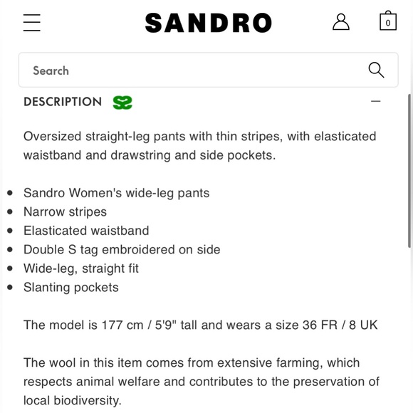 Sandro Zann Striped Pants - Picture 6 of 7